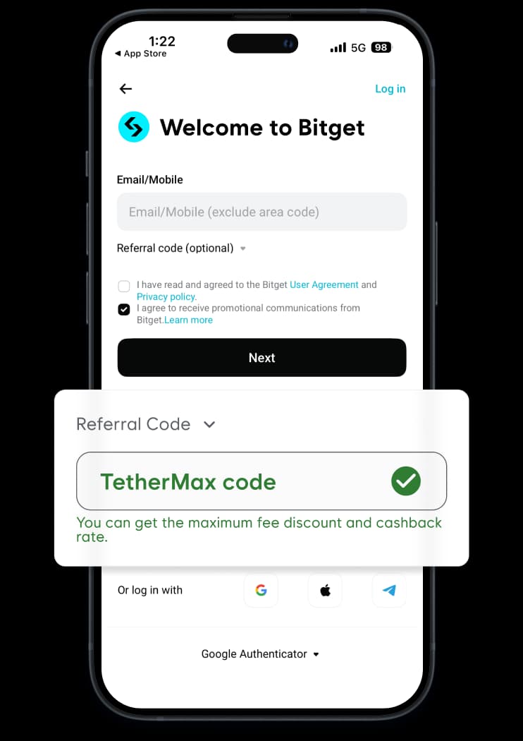 Sign up exchange with our code